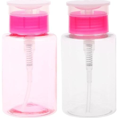 Nail Art Equipment 160ml Empty Pump Dispenser Liquid Gel Polish Remover Clean Bottle For Nail Art