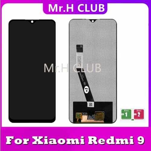 Original LCD For Xiaomi Redmi 9 LCD Display Touch Screen Digitizer Assembly With Frame For Xiaomi Redmi 9 LCD Screen 6.53