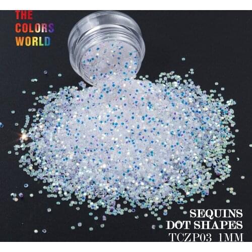 TCT-119 Round Dot Shape 1.0MM Sequins For Nail Art Decoration Body Art Nail Gel Polish Manual DIY Decoration Crafts Decoration