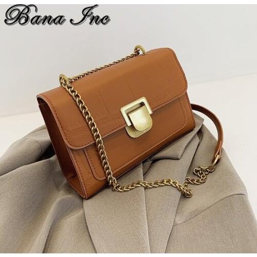 Popular Shoulder Bag Chain Crossbody Bags For Women Fashion Solid color Flap PU Leather Designer Handbags Womens Messenger Bags