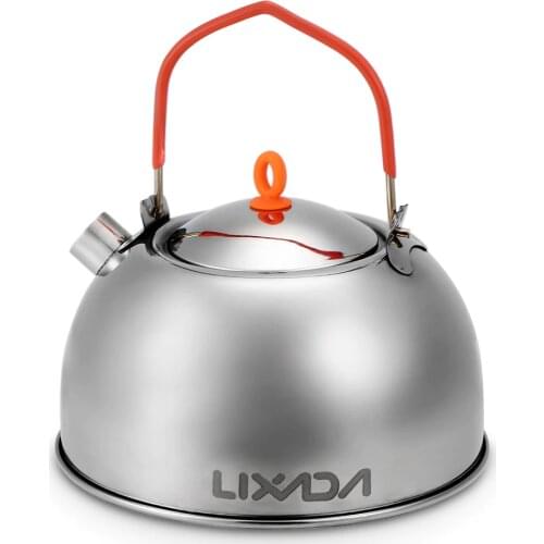 0.6L Stainless Steel Tea Kettle Portable Outdoor Camping Hiking Water Kettle Teapot Coffee Pot Outdoor Tableware