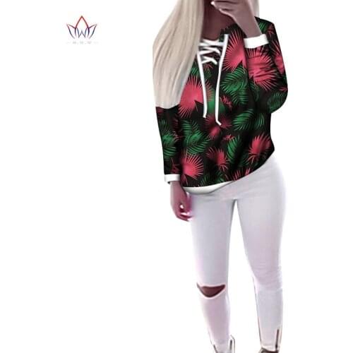 Casual Sweatshirt Women Stretch Loose Outwear African Women Clothes Hoodies Female Social Hip Hop Hoodies & Sweatshirts Wy7314