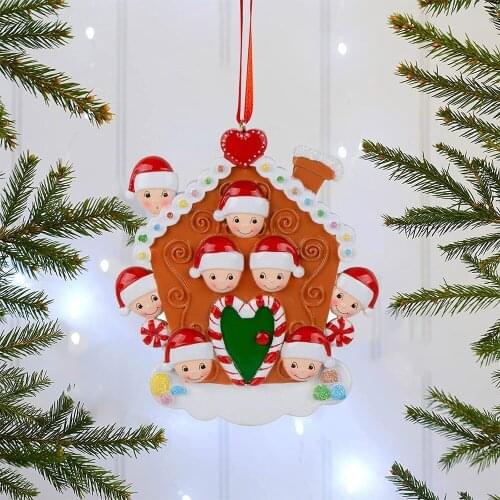 Christmas Survived Family Ornament DIY Name Blessing Ornament Christmas Tree Hanging Pendant New Year Home Decoration