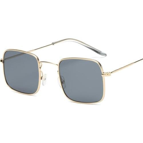 Samjune Luxury New Square Sunglasses Women Brand Designer Female Sunglass Vintage Rimless Sun Glasses For Women Men Sunglass