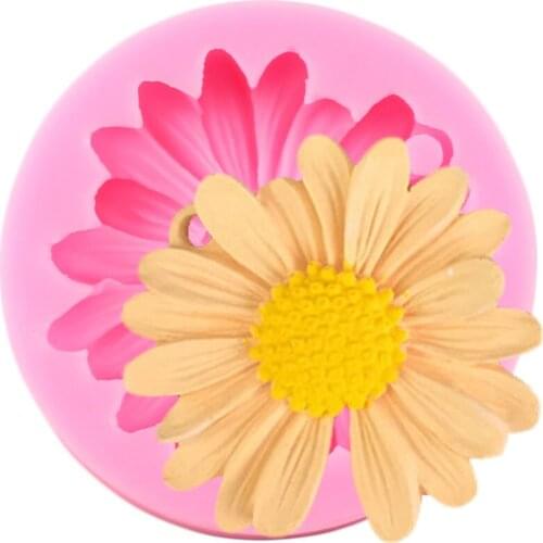 Chrysanthemum Silicone Mold Daisy Flower Fondant Molds DIY Cake Decorating Tools Soap Resin Candy Clay Chocolate Gumpaste Moulds