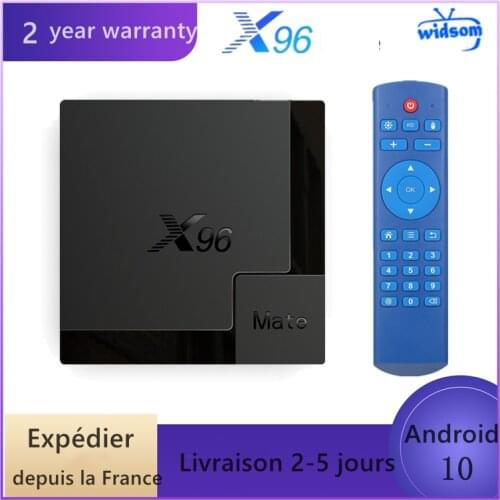 2021 X96 Mate Set Top IPTV Box Android 10.0 Allwinner H616 2.4G/5G Wifi 4K HD 5Ghz Bluetooth Ip Tv 1080P Shipment France