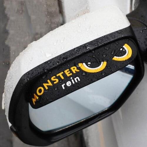 Universal Car Rear View Mirror Sticker Rain Eyebrow Sunshade Board Guard Rain Shield Mirror Protector Auto Side Cover V9R7