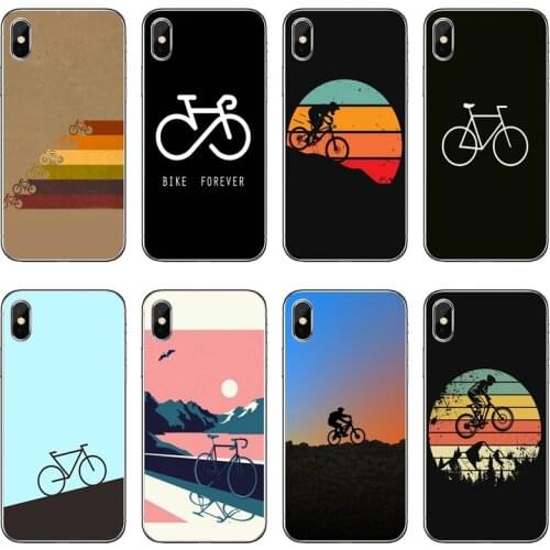 Bike Cycling Transparent Phone Case For iPhone 12 11 Pro Max Mini XS Max XR X 8 7 Plus 6 6S Plus 5 5S SE 2020