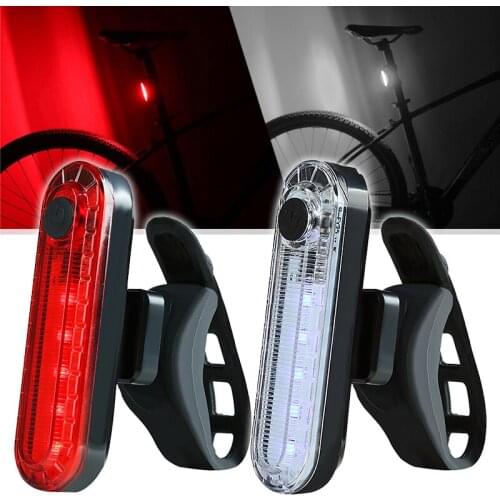 Bicycle Warning Tail Light LED Taillight Mountain Bike Rear Safety Warn Lamp Cycling Seatpost Handlebar Mount Lights Waterproof