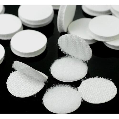 High Quality 30 Pairs Nylon Hooks Loops Dots Sticky Self Adhesive Fasten Tape For Apparel Sewing Crafts Accessory