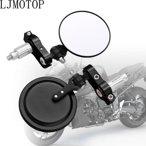 Newest For Suzuki Bandit 650 DL1000 GSF1200 GSF1250 GSF650 DL650 7/8" 22mm Universal Motorcycle Rearview Mirrors Handle Bar End