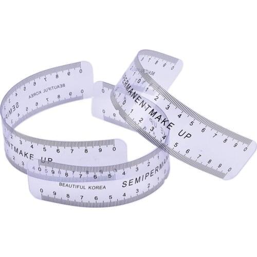 1PCS Reusable Semi Permanent Eyebrow Ruler Eyebrow Guide Ruler Microblading Stencil Makeup Tools Eye Brow Measure Tool