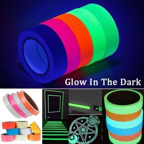 1Pcs Luminous Tape Fluorescent Night Self-adhesive Glow In Dark Safety Film Sticker Safety Security Stage Decor Home Decoration