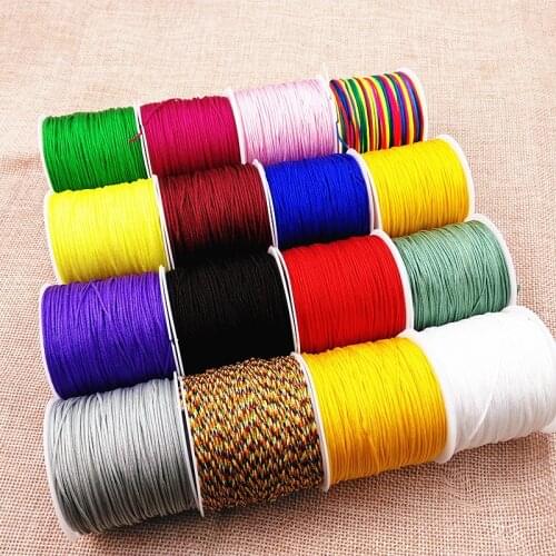10Yards/Lot 1.0mm Nylon Cord Thread Bracelet Braided String For DIY Tassels Beading And Craft Making Chinese Knot Cord