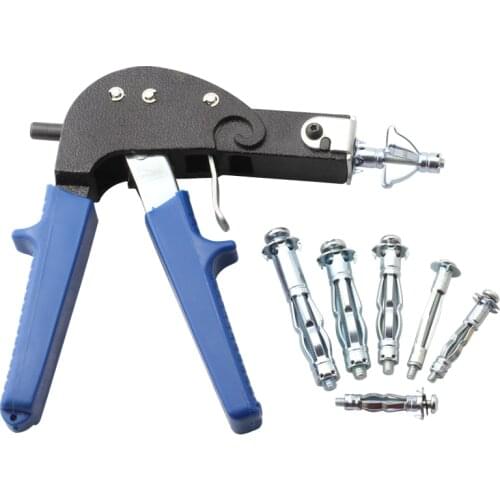 50PCS M4 M5 M6 M8 Hollow Wall Anchor and 1PCS Tool Metal Cavity Plasterboard Plug Fixing Screw