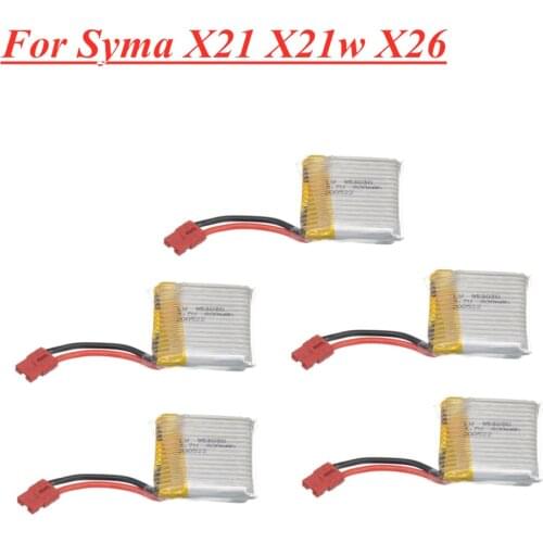 Upgraded Battery For SYMA X21 X21W X26 Remote Control Helicopter Drone Spare Parts 3.7V 800mah Lithium Battery 1pcs to 10pcs