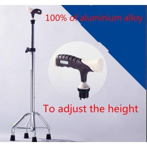 Aluminum alloy stick the old four feet walker, stick the old crutches protective devices for the disabled