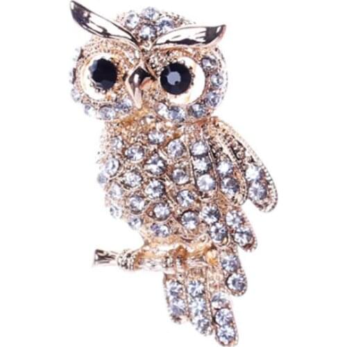 Large Bird Owls Vintage Brooches Antiques Bouquet Owle Pin Up Designer Wedded Broach Scarf Clips Jewellerys