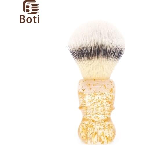 Boti Brush-Shaving Product Gold Leaf Handle and Newest 3 Colorc Knot Whole Beard Brush Cleaning Beard Tool Kit