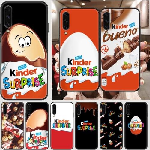 KINDER JOY Surprise Egg Phone case For Samsung Galaxy A 3 5 7 8 10 20 21 30 40 50 51 70 71 E S 2016 2018 4G black soft
