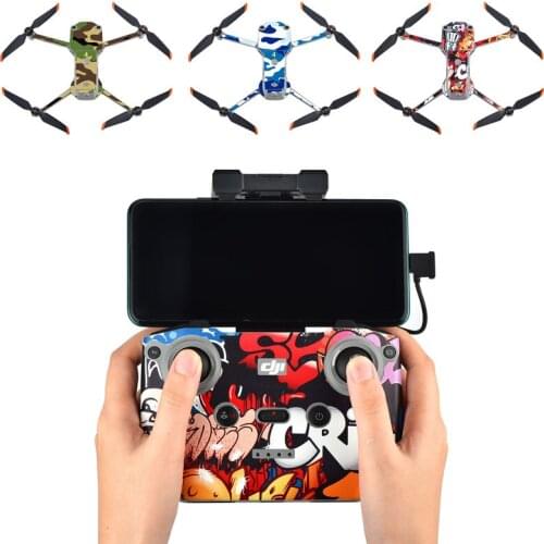 For DJI Air 2S Full Set 3M Stickers Body+Remote Controller+Battery PVC Sticker Cartoon Decals Protective Skin Drone Accessories