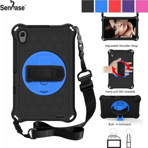 For Huawei MatePad T8 2020 8.0 inch Case EVA Kids Safe Shockproof Rotable Hand Shoulder Strap Stand Tablet Cover