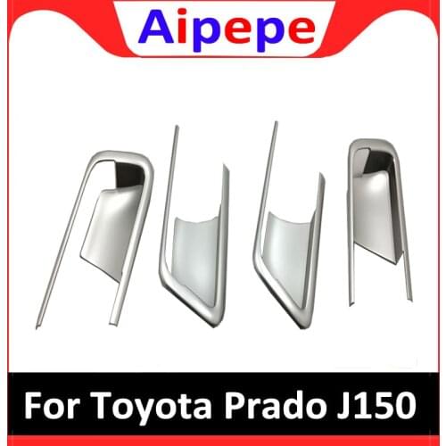 For Toyota LAND CRUISER PRADO LC150 FJ150 2018 Interior Door Handle Bowl Cover ABS Chrome Stickers Car-Styling Accessories