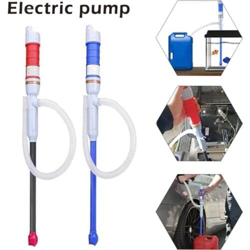 Electric Oil Pump Siphon Liquid Transfer Pump Handheld Pump Battery Operated Water Gas Tools Petrol Fuel Portable Car Siphon