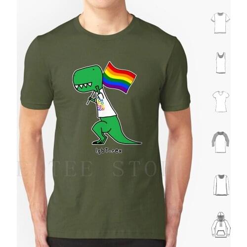 Rex T Shirt Print Cotton Lgb Bisexual Trans Equality Equality Equal Rights Love Is Love Dinosaur Funny Fun Punny Pun Justice