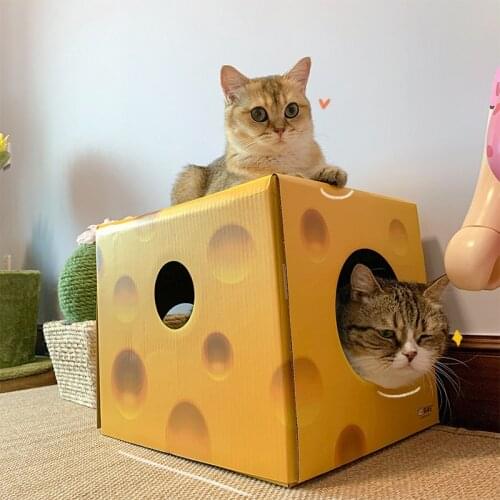 Cat Scratching Board, Cat Litter, Thick Corrugated Paper, Protection Furniture, Square Large Grinding Claw Toy