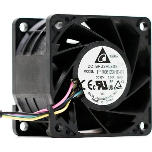 New for delta PFR0612XHE-01 6038 12V 5.00A 60*60*38mm server inverter pwm 4-pin axial cooling fan