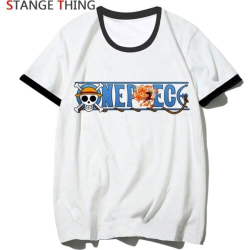 New One Piece Luffy Harajuku Funny T Shirt for Men/women Japanese Anime T-shirt Fashion Tshirt Short Sleeve Top Tees Male/female