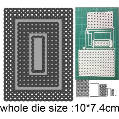 New metal cutting dies cut die mold Lace Background Frame decoration Scrapbook paper craft knife mould blade punch stencils dies