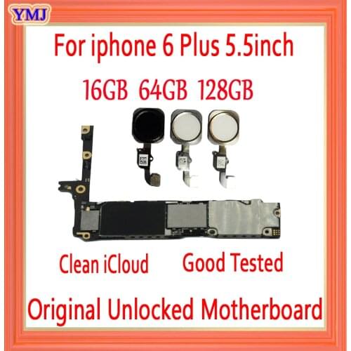 16gb / 64gb / 128gb Original unlocked for iphone 6 plus Motherboard With Touch ID/without Touch ID,for iphone 6Plus Mainboard