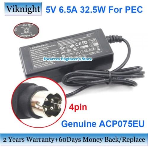 Genuine 5V 6.5a ACP70 PEC ac power adapter ACP075EU PA1065-050T2B650 for dell D3000 XPS DOCKING STATION ACP075EU ACP70 charger
