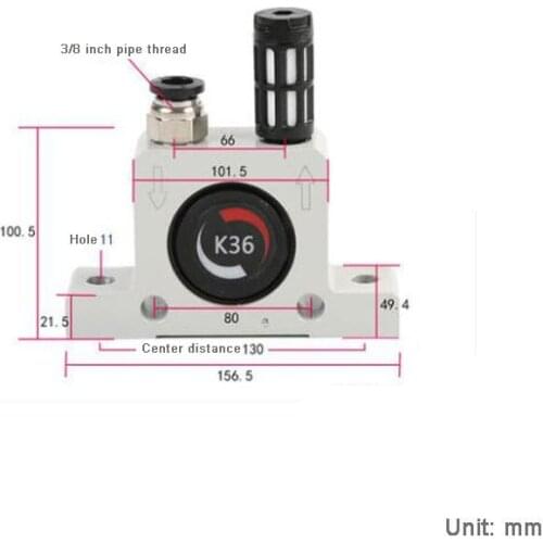 SHUYI K36 Stable performance rolling bead pneumatic vibrator