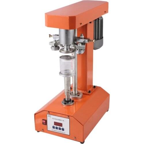 Stainless steel Semi-automatic aluminum Can PET bottles Seamer Ring-pull Can Capping Machine commercial can sealing machine 370W