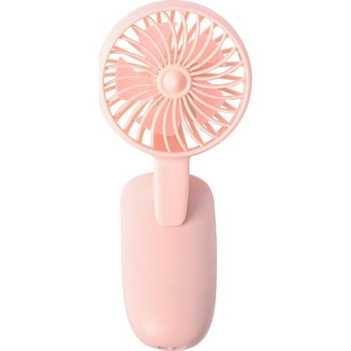 USB Fan Mini Phone Clip Fan Small Electric Fan Portable Outdoor Handheld Fan Rechargeable with Lanyard Small Fan Pattern Pocket