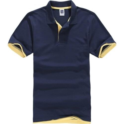 Summer Short Sleeve Polo Shirt Men Fashion Polo Shirts Casual Slim Solid Color Business Clothing High Quality Short Sleeve 2021