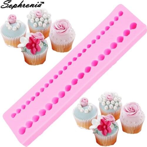 Sophronia M502 UV Resin Jewelry Liquid Silicone Mold Pearl Shape Resin Charms Molds For DIY Intersperse Decorate Making Jewelry