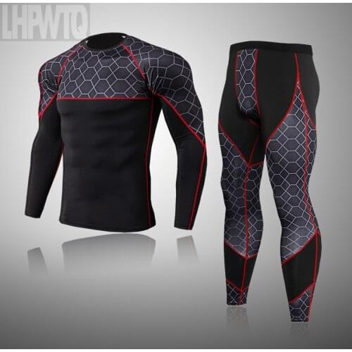 Winter Top Quality New Thermal Underwear Python Men Underwear Sets Compression Sweat Quick Drying Thermo Underwear Men Clothing