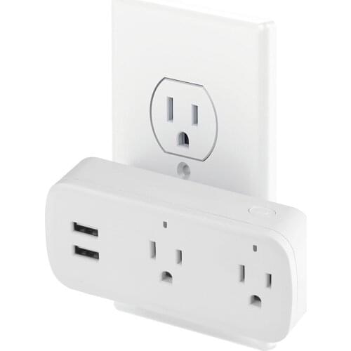 Smart socket wifi mobile phone switch timing plug voice control USB socket American standard socket wifi socket