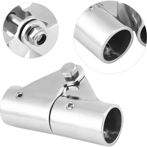 22/25mm Outside Diameter 316 Stainless Steel Folding Swivel Coupling Pipe Connector Boat Rail Tube Pipe Fittings Connector