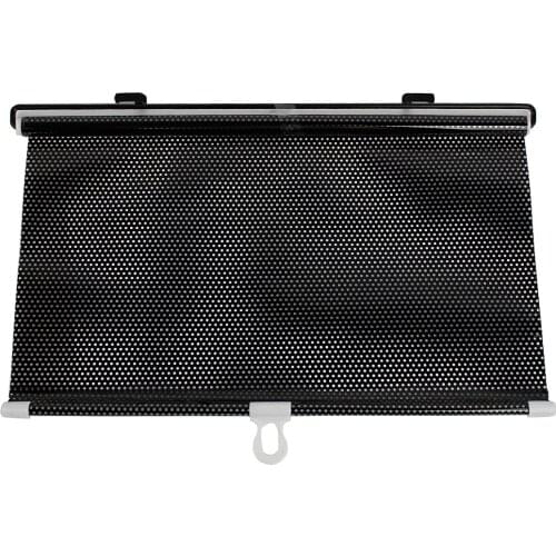X Autohaux 40Cm X 60Cm Black Retractable Vehicle Car Curtain Window Roller Sun Shade Blind Protector
