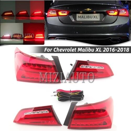 1 Set LED Rear Tail Light For Chevrolet Malibu XL 2016-2018 DRL Running Stop Brake Lamp Turn Signal Car Accessories