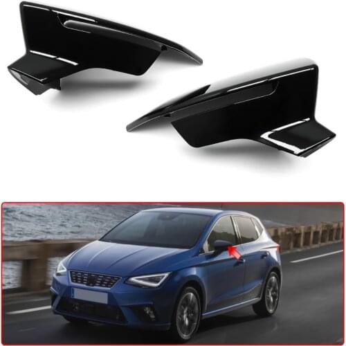 Seat Leon Bat Mirror Cover Bright Black For Seat Leon Accessories Modified Parts Image
