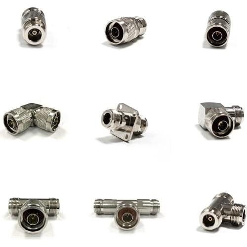 1pc N Type Male Plug Female Jack RF Coax Adapter Convertor Straight Right Angle Nickelplated NEW wholesale for WIFI