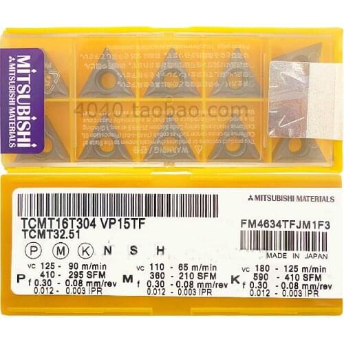 10pcs Carbide inserts cutter TCMT16T304/TCMT16T308 VP15TF triangle NC blade turning tool Internal Turning Tool Cutting