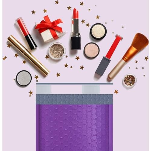 18x23CM 50PCS Mailer Poly Bubble Padded Bubble Mailer Purple Mailing Envelopes For Packaging Self Seal Shipping Bag Bubble Padd