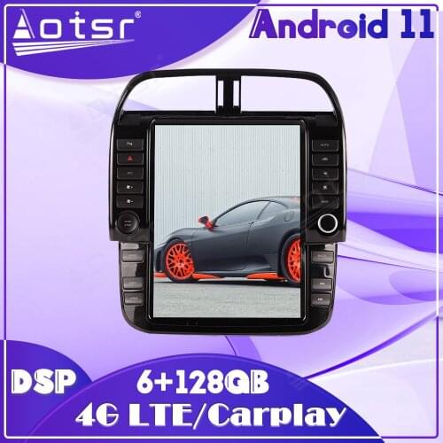 6G 128G Android 11 Car Multimedia Auto Audio Radio Player For Jaguar F-pace 2016 2017-2019 GPS Navigation Tesla Style Head Unit